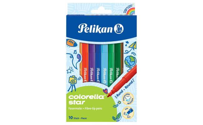 Pelikan Colorella Star, Fiber-Tip Pack of 10